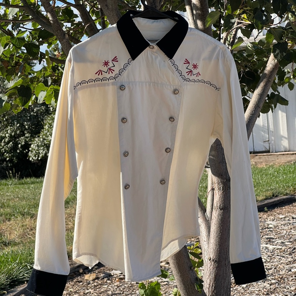 VINTAGE wrangler Silver Lake Button Up